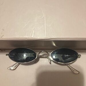 Urban Outfitters Silver Oval Sunglasses